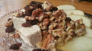 Cake  at La Hummuseria in Madrid