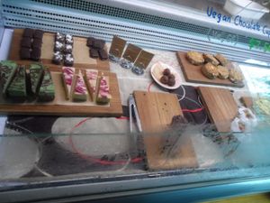 Desserts at Goodness Me Organics in Adamstown