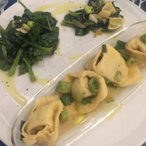Filled Ravioli & spinach at Silvana Bio Vegan Food  in Florence