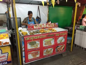The stand at Grand Night Market Vegetarian Stall in Hua Hin
