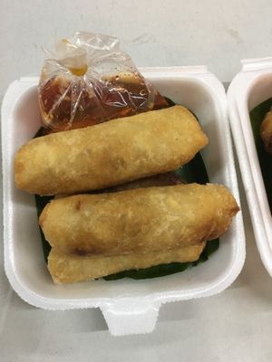 Veg Spring Rolls at Grand Night Market Vegetarian Stall in Hua Hin