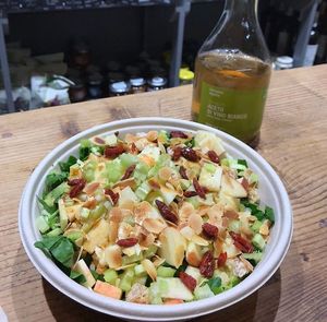 apple almond salad at Crispy Organic Market and Take Away - Via F Crispi in Rome