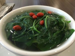 Soup of the Day: Spinach & Goji Berry at Newstart Health Kitchen in Cheras