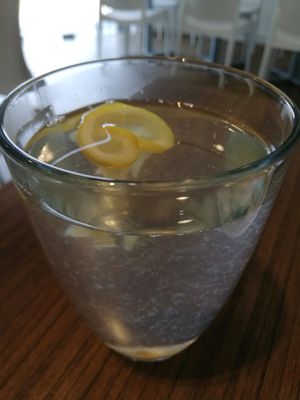warm lemon water at Newstart Health Kitchen in Cheras