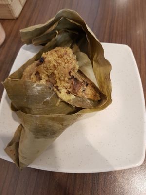 Millet dumpling, so good! at Newstart Health Kitchen in Cheras