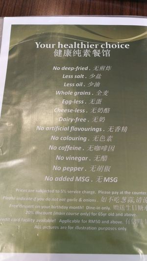 their healthy promise at Newstart Health Kitchen in Cheras