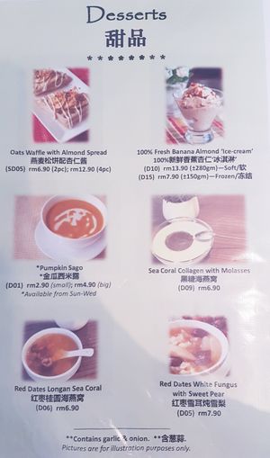 Menu at Newstart Health Kitchen in Cheras