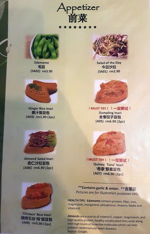Menu at Newstart Health Kitchen in Cheras