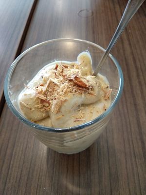 banana almond ice cream at Newstart Health Kitchen in Cheras