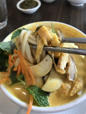 Noodles Nyonya Laksa ( small )  at Newstart Health Kitchen in Cheras
