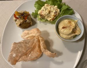 Tris Antipasto da menu fisso  at Mezzaluna in Turin