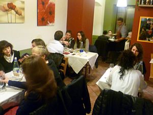 People at Mezzaluna in Turin