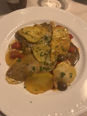 Scaloppine di seitan  at Mezzaluna in Turin