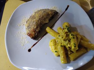 Two first courses at Mezzaluna in Turin