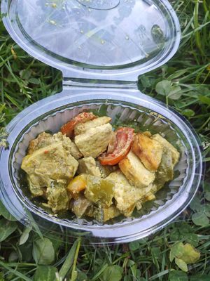 Tofu with veggies at Mezzaluna in Turin