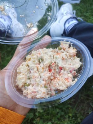 Potato salad at Mezzaluna in Turin