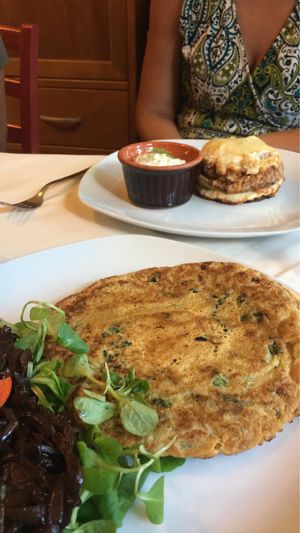 chickpea frittata at Mezzaluna in Turin
