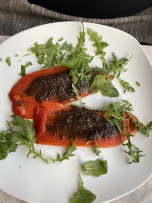 Peperoni bagna cauda   at Mezzaluna in Turin