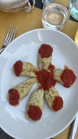 Culurgiones  at Mezzaluna in Turin