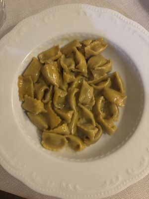 Agnolotti del plin  at Mezzaluna in Turin