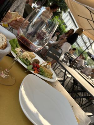 Delicious appie plate   at Mezzaluna in Turin