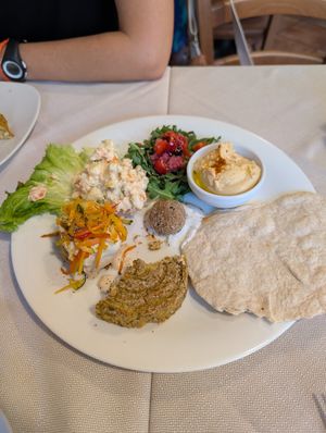 Mixed starters plate at Mezzaluna in Turin