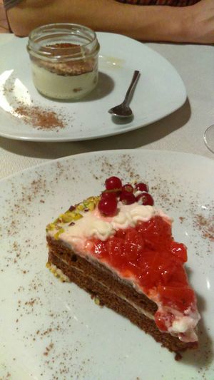 Dessert at Mezzaluna in Turin