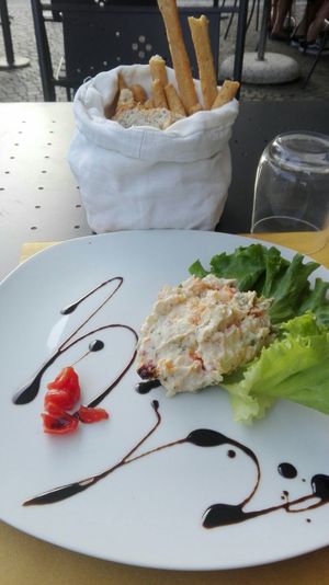 Russian salad at Mezzaluna in Turin