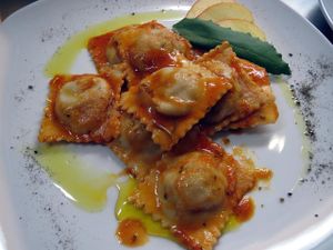 Agnolotti at Mezzaluna in Turin