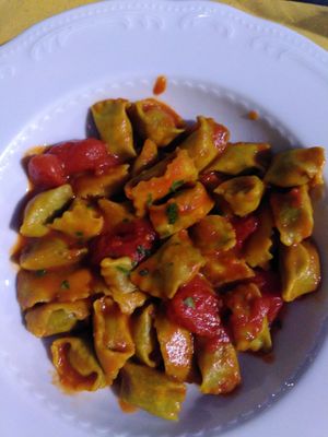 Agnoloti at Mezzaluna in Turin