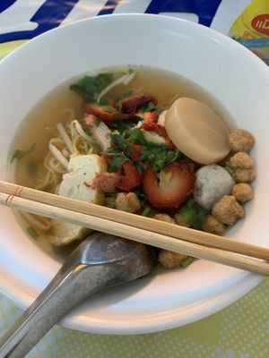 Soup at Muay and Joom Vegetarian in Hua Hin