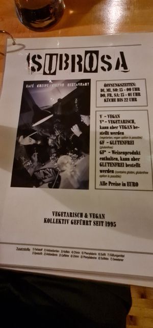  at Subrosa Kneipenkollektiv in Kiel