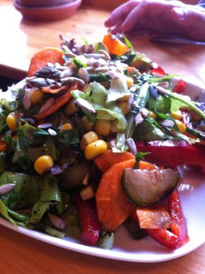 nice salad at Subrosa Kneipenkollektiv in Kiel