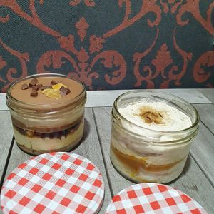 Snickers and coffee creme dessert (take away) at Verthé in Diksmuide