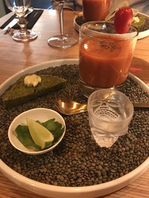 Gazpacho “Bloody Mary” style  at Verthé in Diksmuide
