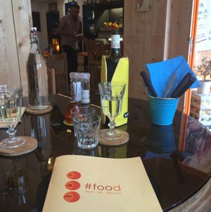 Delightful vegan wine!  at Verthé in Diksmuide