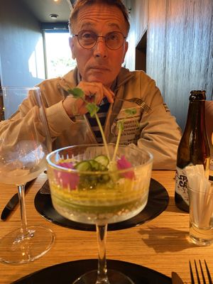 Tiramisu de concombre 🥒   at Verthé in Diksmuide