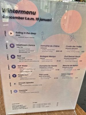 Menu Dec 2024 at Verthé in Diksmuide