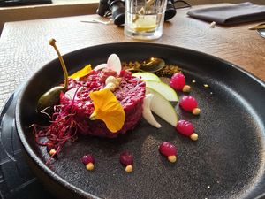 Red - tartaar rode biet at Verthé in Diksmuide