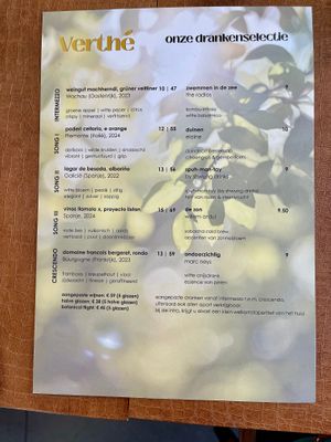 Menu lente 2026 at Verthé in Diksmuide