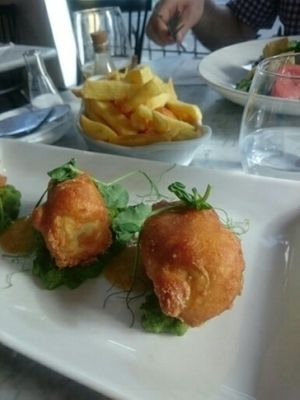 fish and chips style meal at 1847 in Brighton