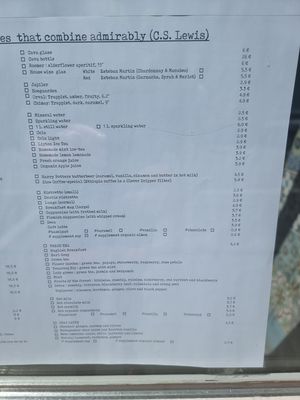 menu Books & Brunch at Books & Brunch in Bruges