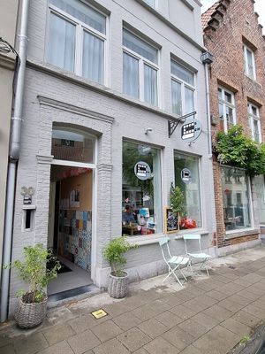 front at Books & Brunch in Bruges