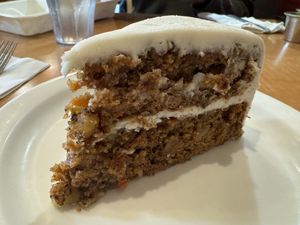 Vegan carrot cake   at East West Cafe in Santa Rosa