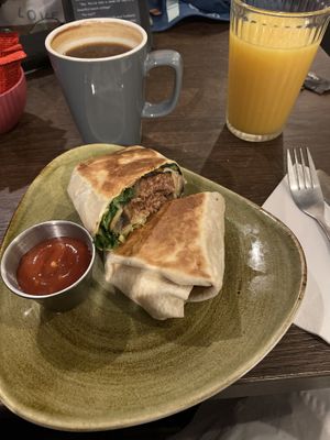 Vegan Breakfast Burrito   at Maggie Mays in Belfast
