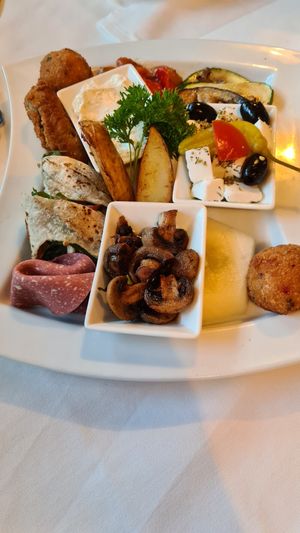 Vegan tapas plate at Galicia in Viernheim