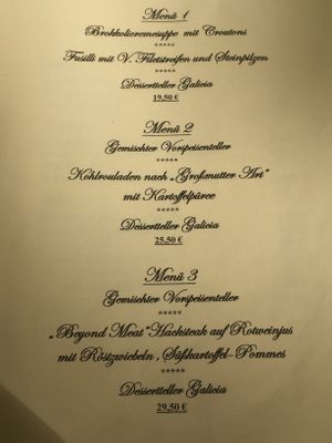 Menü  at Galicia in Viernheim