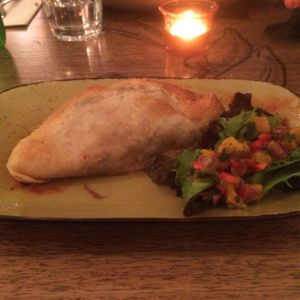 Quesidilla at Fiesta Mexican Restaurant in South Yarra