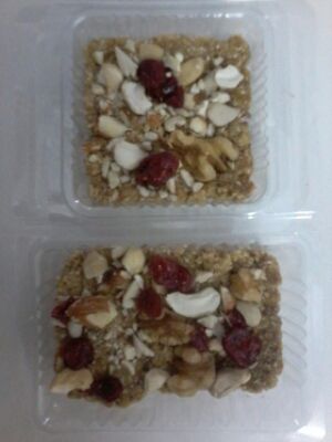  nuts cake raw with dried sweeter at Phuket Vegan Naiharn Beach in Phuket