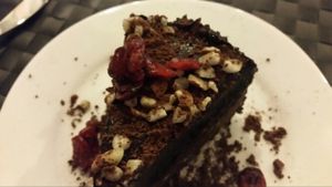 Choclate cake RAW insane taste at Phuket Vegan Naiharn Beach in Phuket
